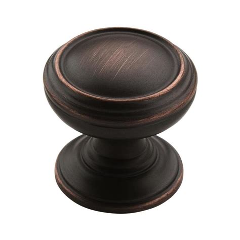 round oiled bronze cabinet knobs